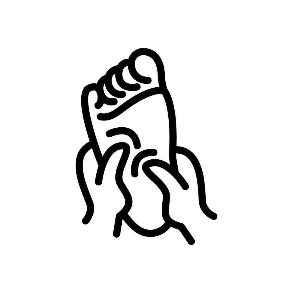 Fuß Massage Symbol oder Logo Design isoliert Zeichen Symbol Vektor Illustration - - hoch Qualität Linie Stil Vektor Symbol