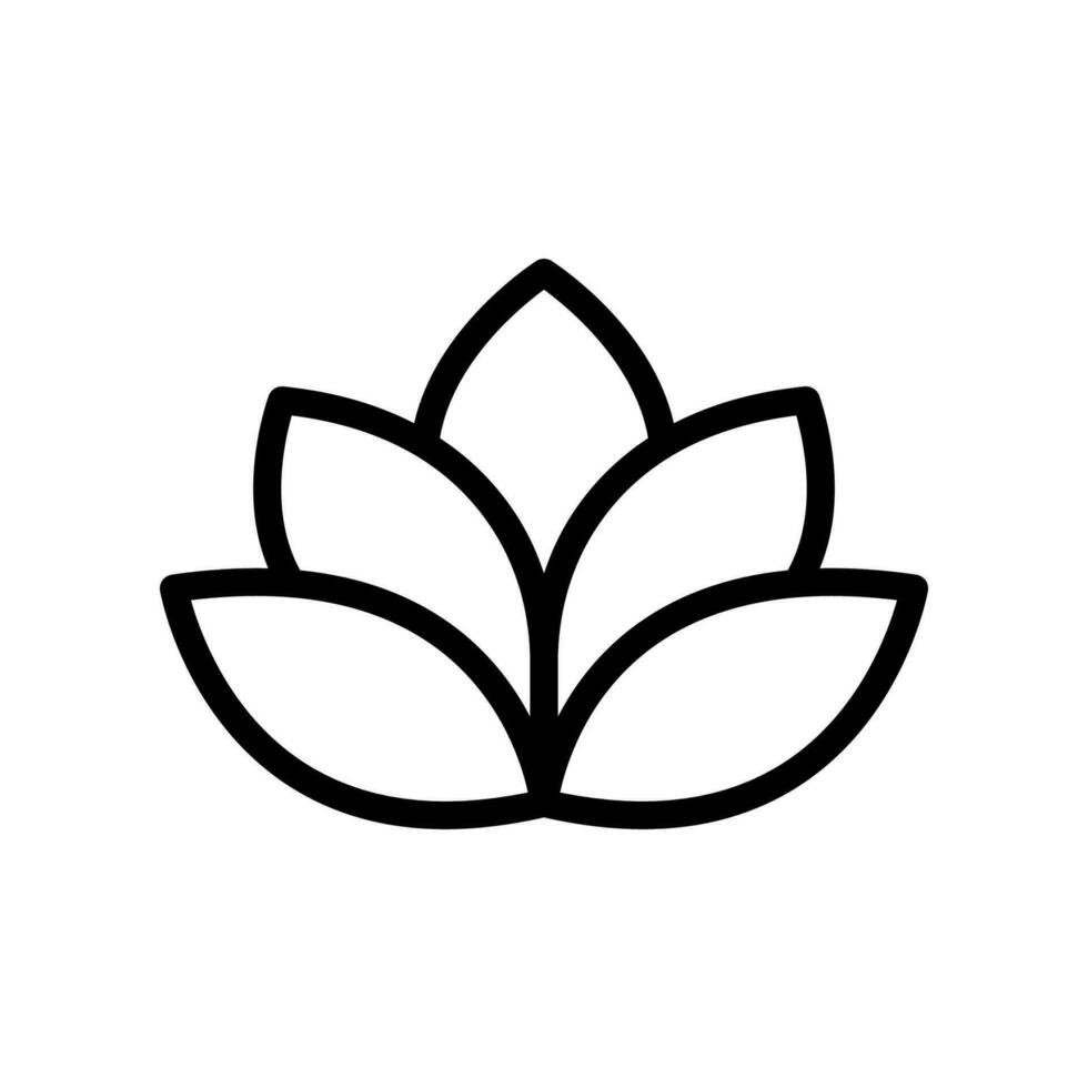 Lotus Symbol oder Logo Design isoliert Zeichen Symbol Vektor Illustration - - hoch Qualität Linie Stil Vektor Symbol