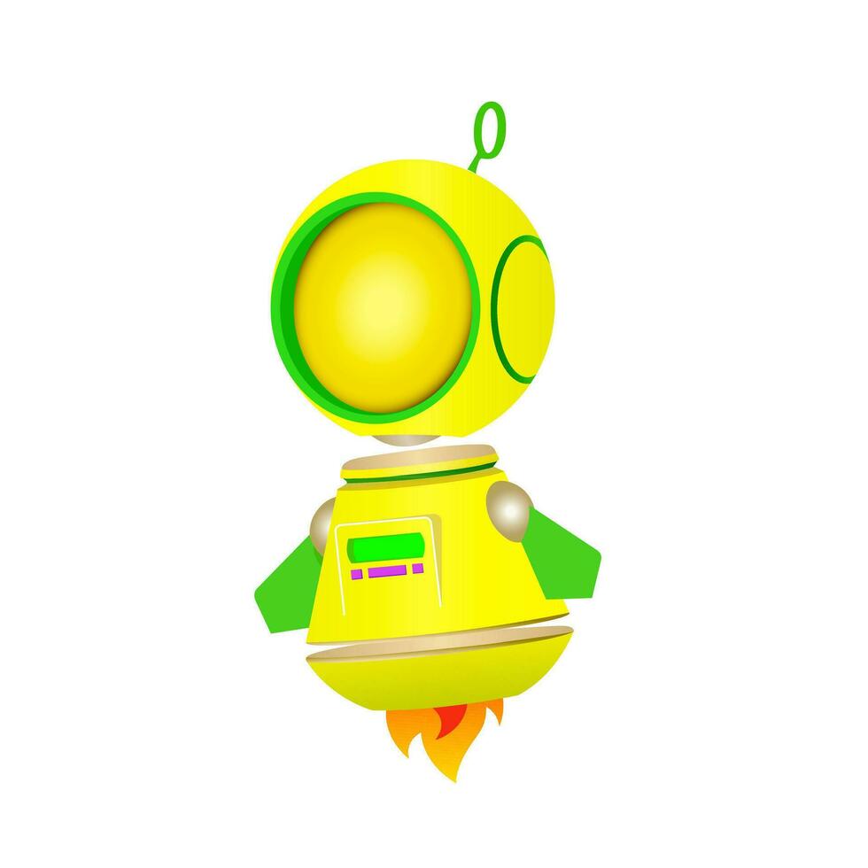 Clever Roboter Charakter Vektor Illustration
