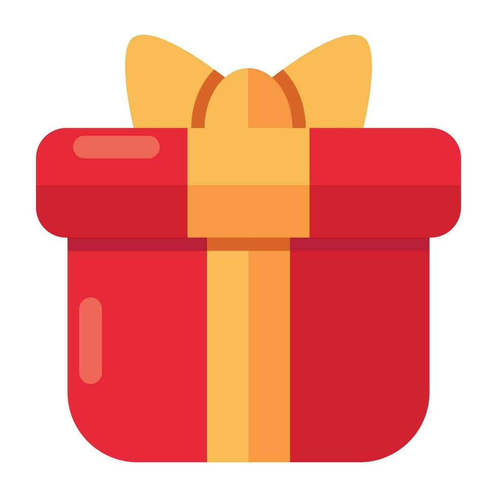 ein Icon-Design der Geschenkbox vektor