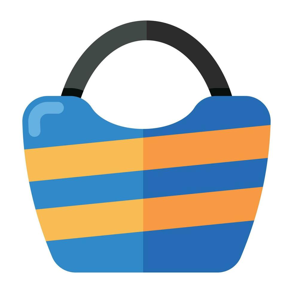 en unik design ikon av handväska vektor
