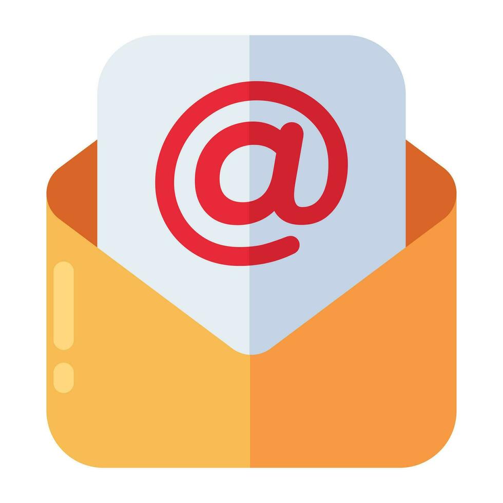 ein einzigartig Design Symbol von e Mail vektor