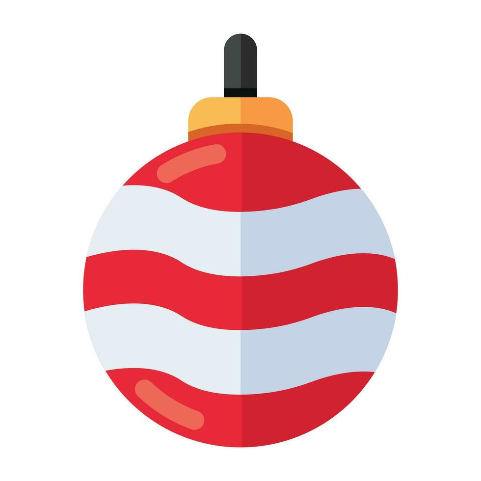Premium-Download-Symbol der Weihnachtskugel vektor