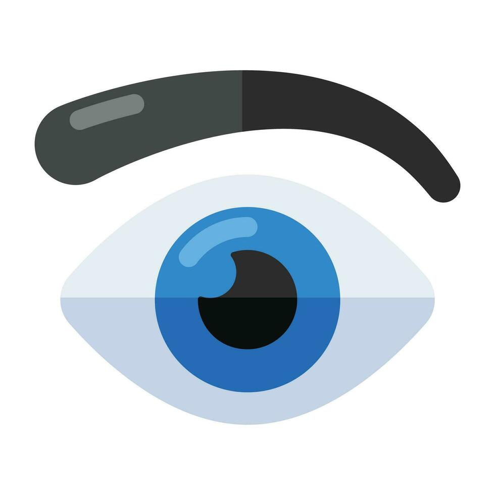 modern design ikon av ögonbryn vektor