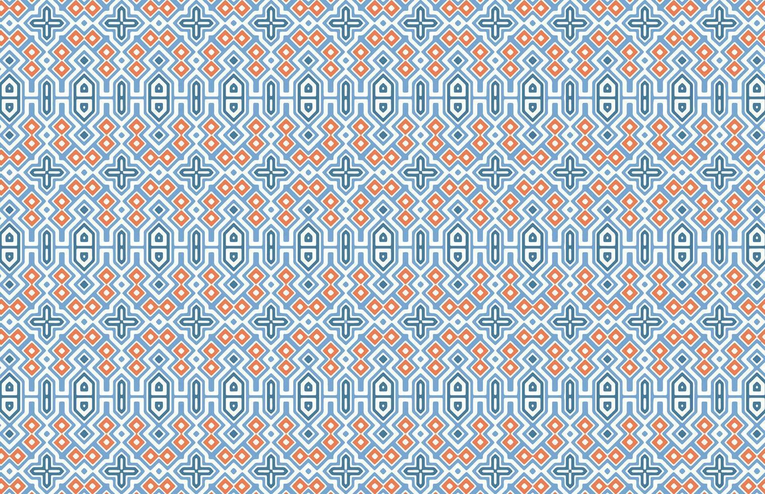 Blau und Orange Farbe geometrisch Design Muster vektor
