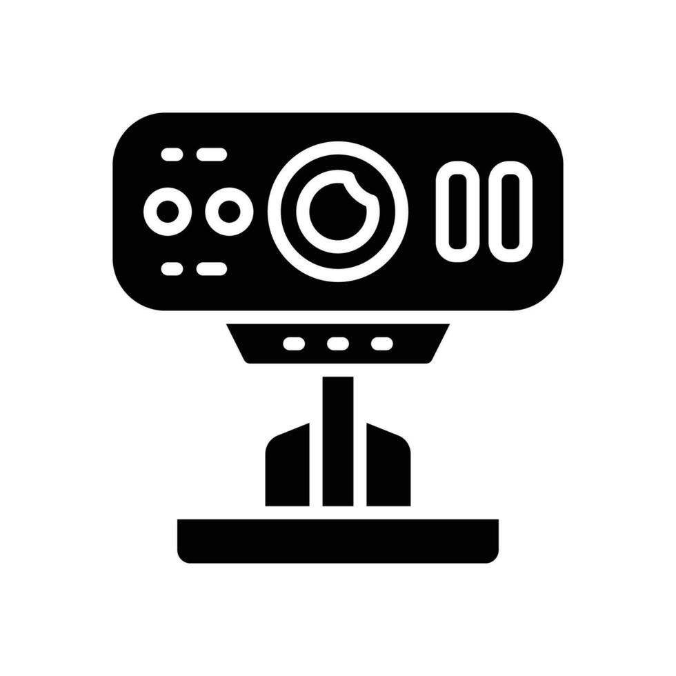 webbkamera ikon. vektor glyf ikon för din hemsida, mobil, presentation, och logotyp design.