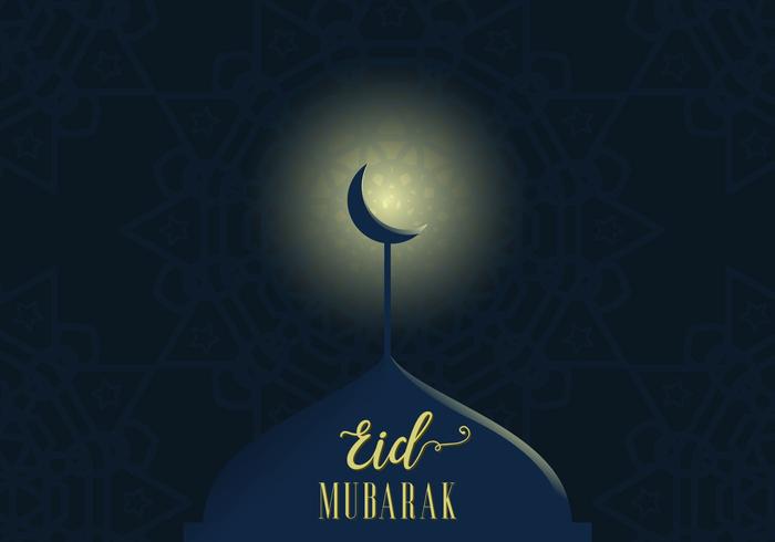 Eid Mubarak Gruß vektor