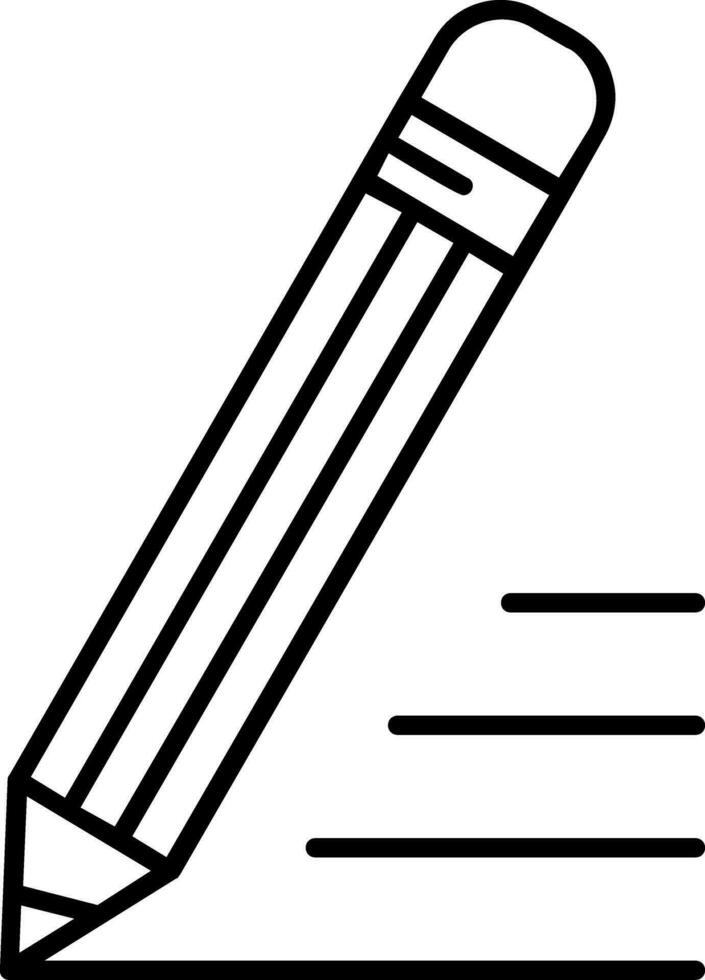 Bleistiftliniensymbol vektor