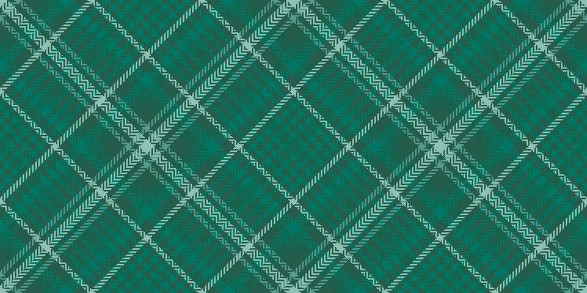 breit Vektor Muster nahtlos, gemustert Tartan Stoff überprüfen. Vorlage Hintergrund Textur Textil- Plaid im blaugrün und Pastell- Farben.