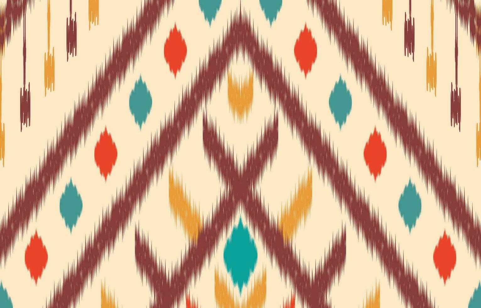 etnisk abstrakt ikat konst. aztec prydnad skriva ut. geometrisk etnisk mönster sömlös Färg orientalisk. design för bakgrund ,ridå, matta, tapet, Kläder, omslag, batik, vektor illustration.