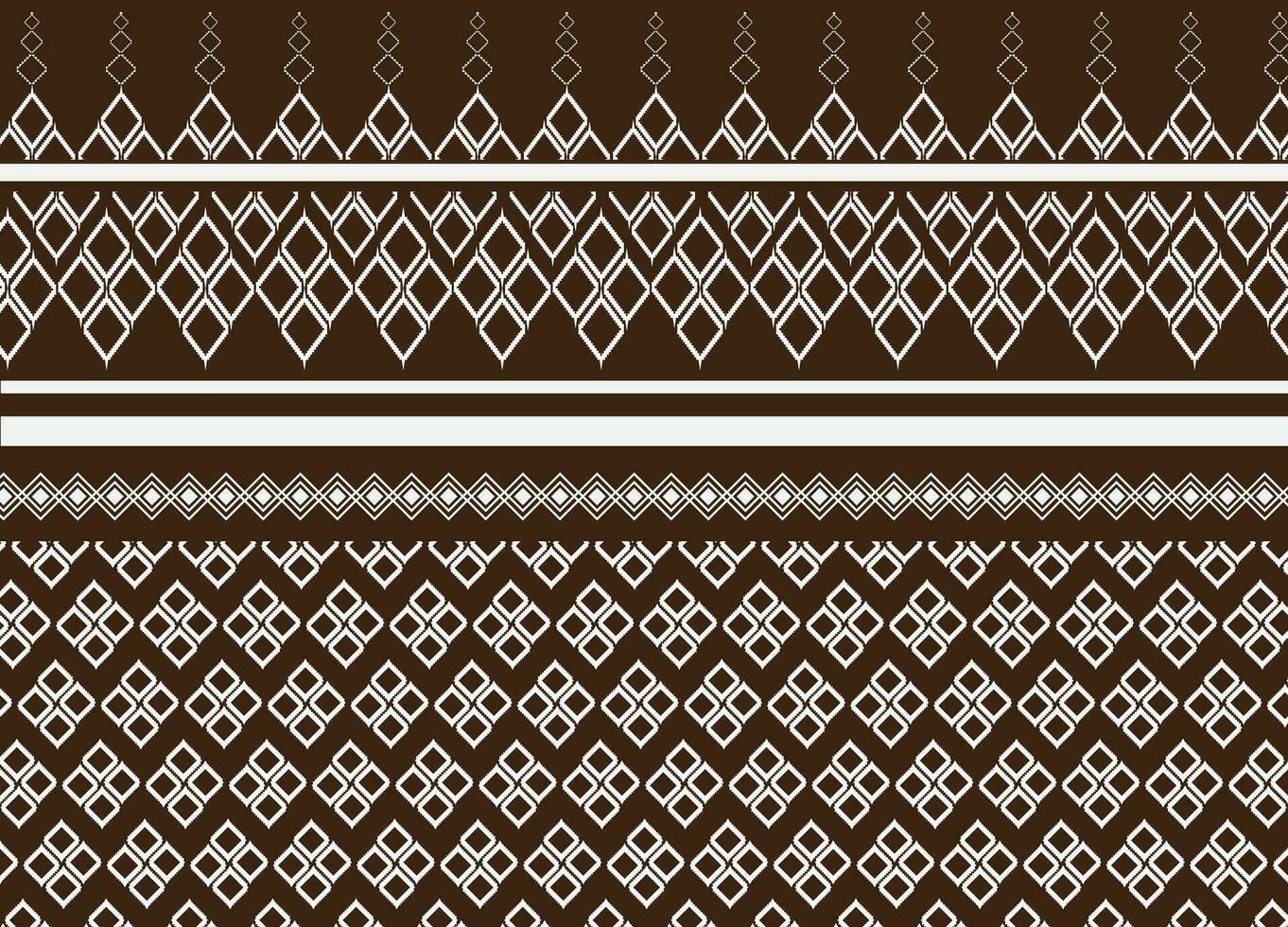 ethnisch Stammes- Stoff Textil- traditionell nahtlos Muster abstrakt geometrisch Hintergrund Vektor