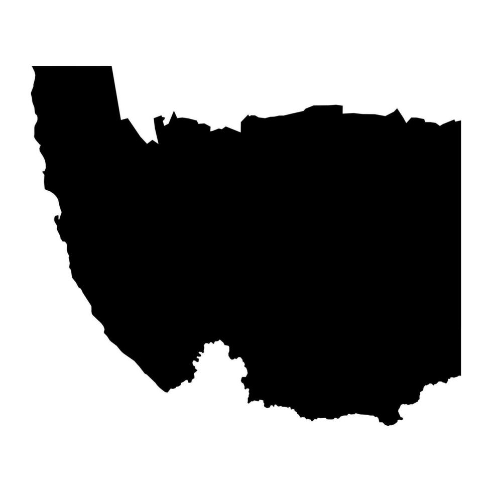 Karas Region Karte, administrative Aufteilung von Namibia. Vektor Illustration.