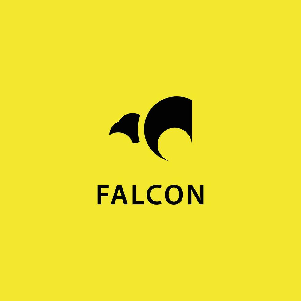 Falke Adler Logo einfach modern Stil Vektor