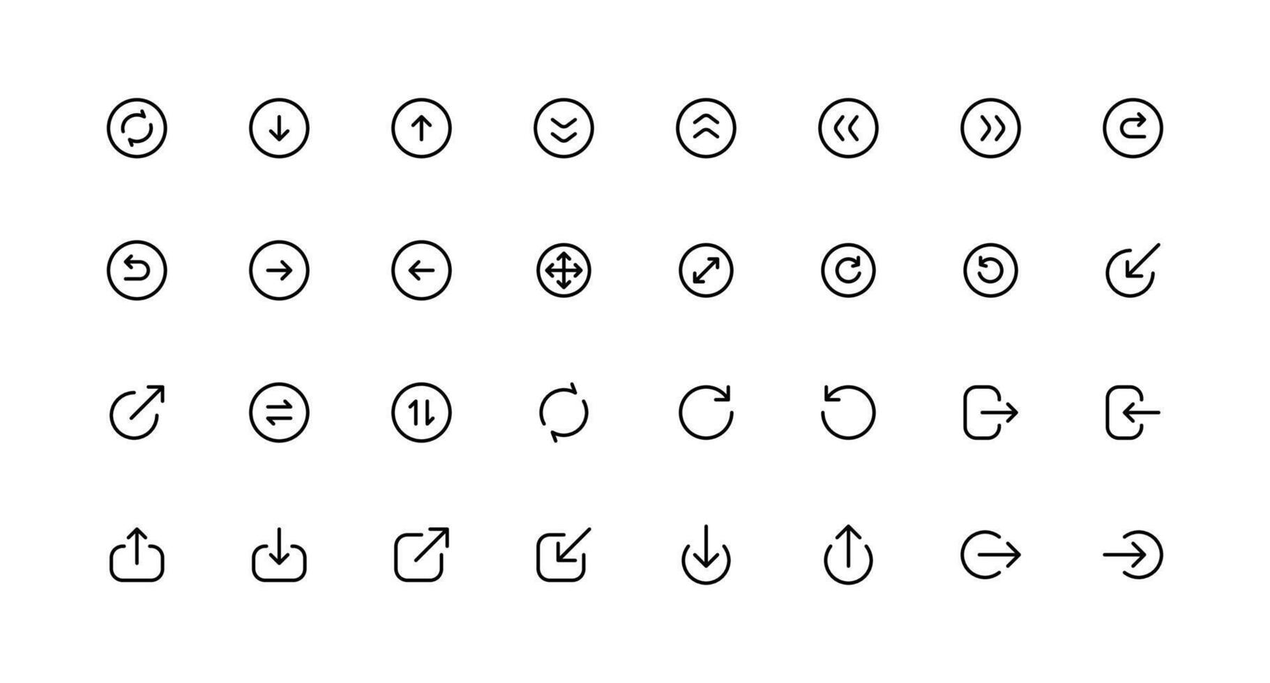 svart vektor pilar samling. pil vektor ikon. modern enkel pilar. samling annorlunda pilar på platt stil för webb design eller gränssnitt. riktning symboler - vektor illustration