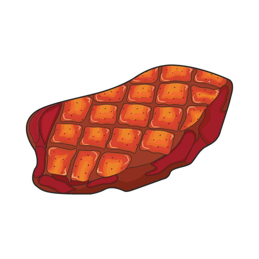 illustration av nötkött vektor