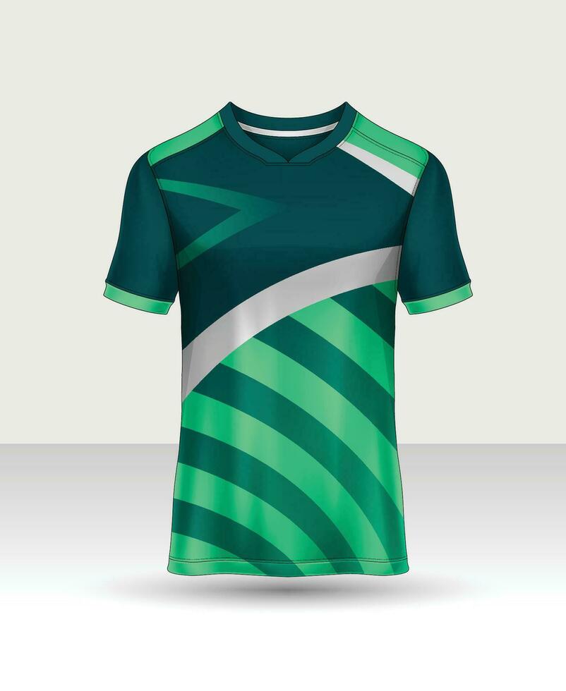Sporttrikot und T-Shirt-Vorlage Sporttrikot-Designvektor. Sportdesign für Fußball, Rennen, Gaming-Trikot. Vektor. vektor