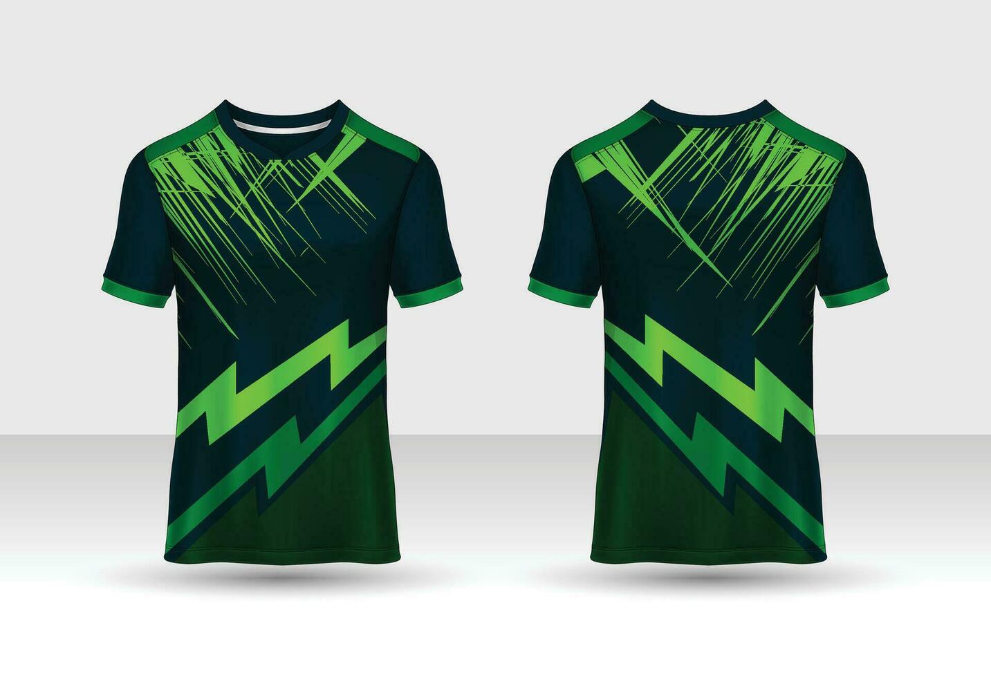 Sport Jersey und T-Shirt Vorlage Sport Jersey Design Vektor. Sport Design zum Fußball, Rennen, Spielen Jersey vektor