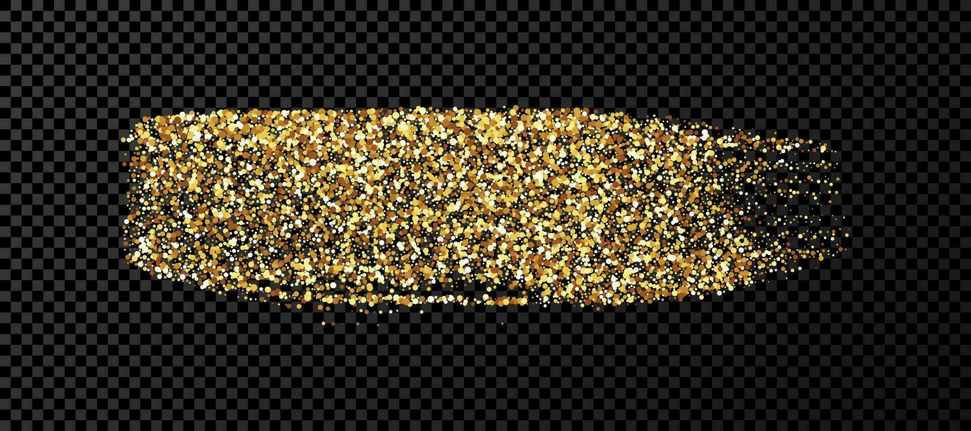 goldene Grunge-Pinselstriche vektor