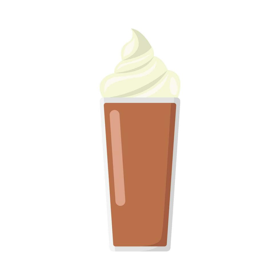 Milchshake Schokolade Illustration vektor