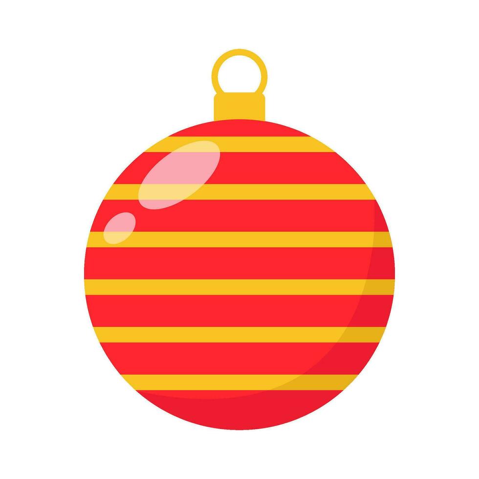 linje i jul boll dekoration illustration vektor