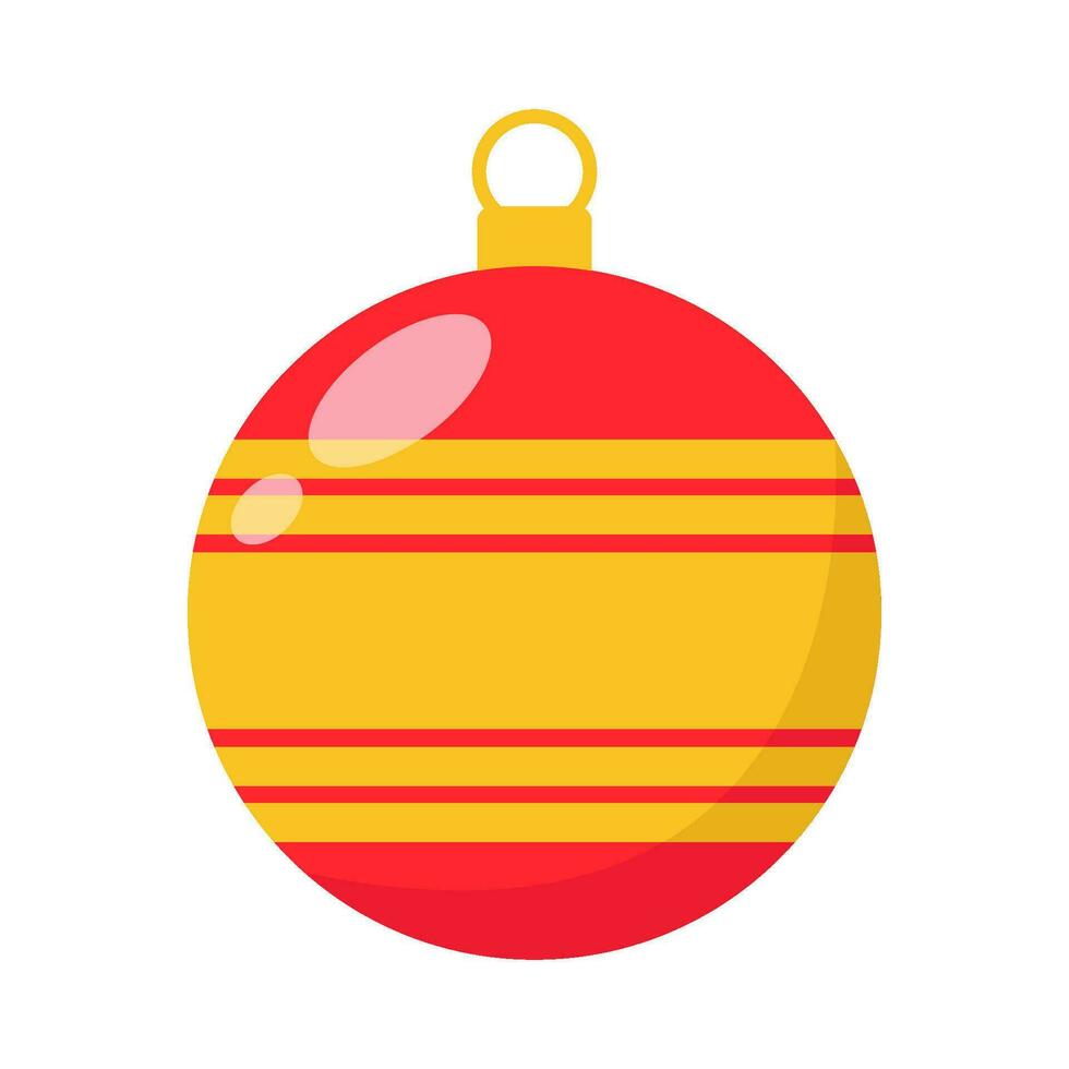 Linie im Weihnachten Ball Dekoration Illustration vektor