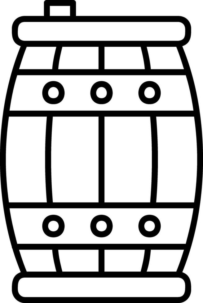 Barrel-Liniensymbol vektor