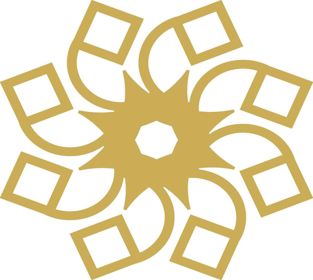 abstrakt lyx mandala logotyp vektor element