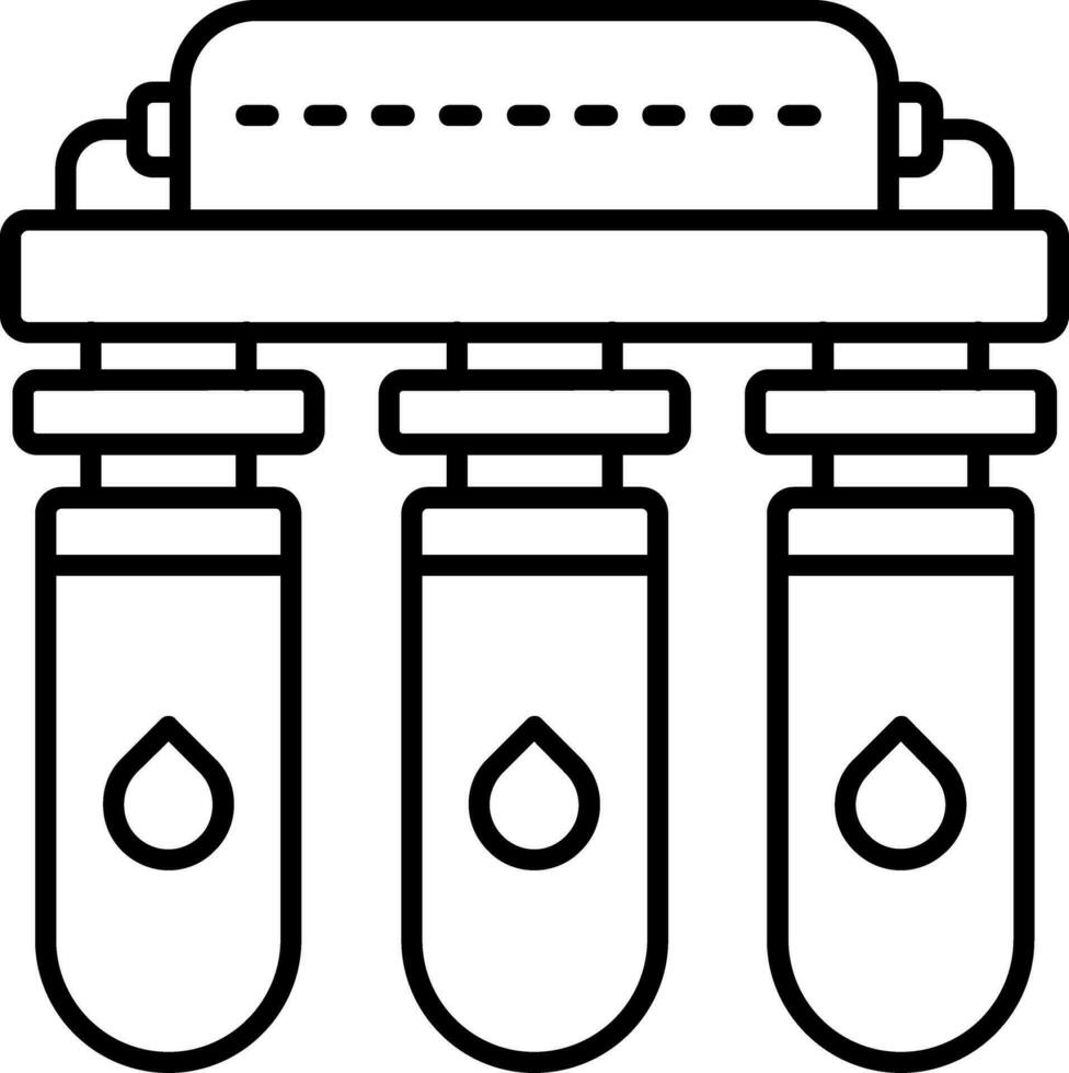vatten renare linje ikon vektor