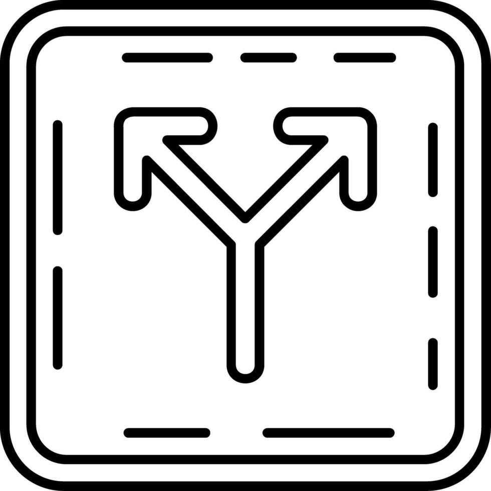 Teilt Linie Symbol vektor