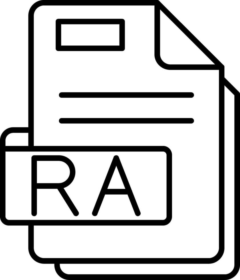 ra Linie Symbol vektor