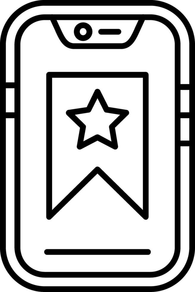 Symbol für die Lesezeichenzeile vektor