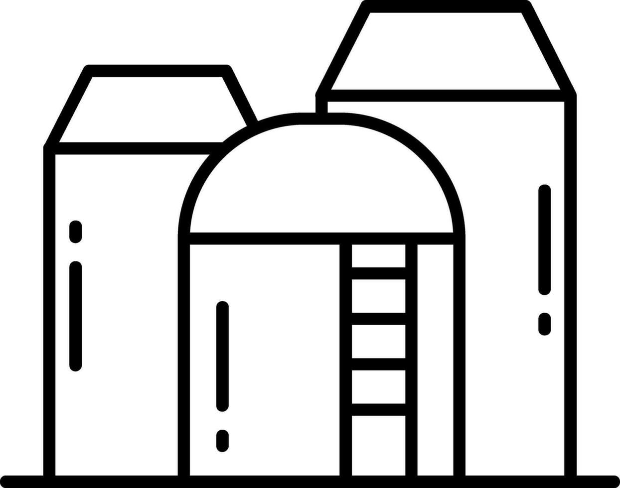 Silo-Liniensymbol vektor