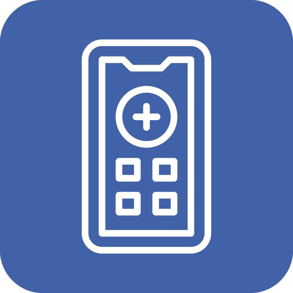 medicinsk app vektor ikon