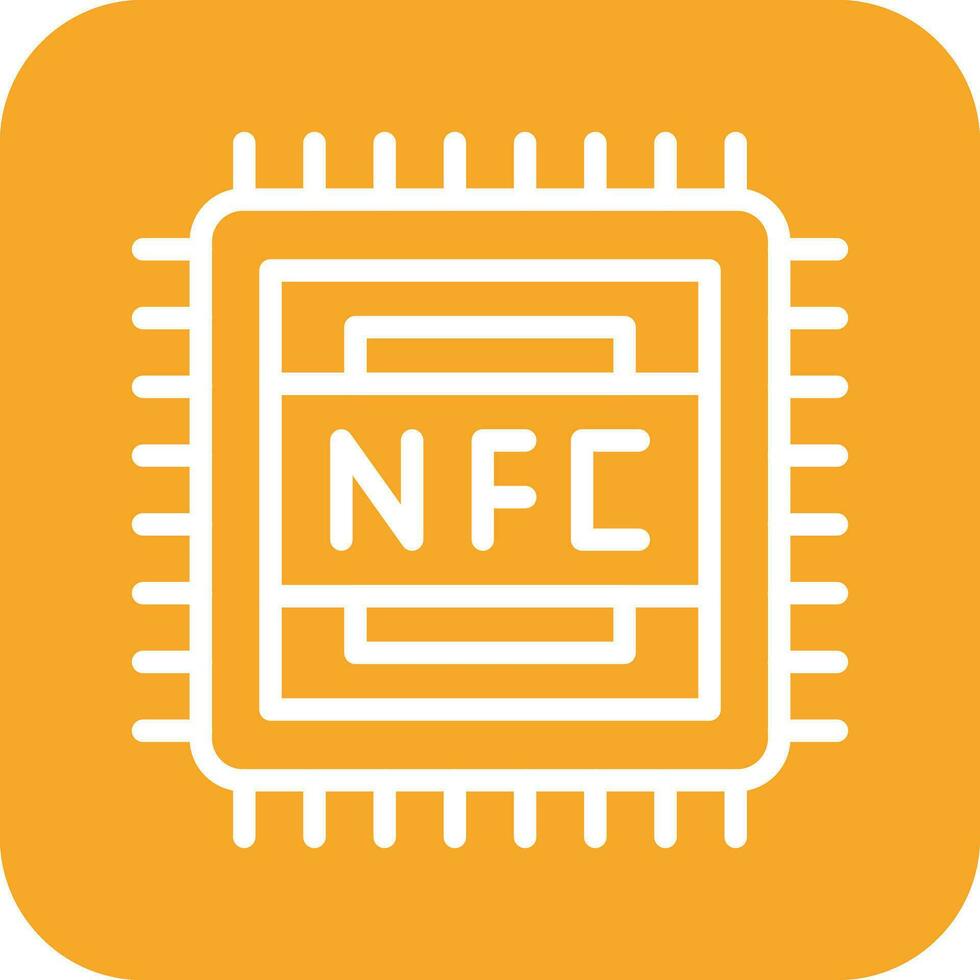 nfc vektor ikon