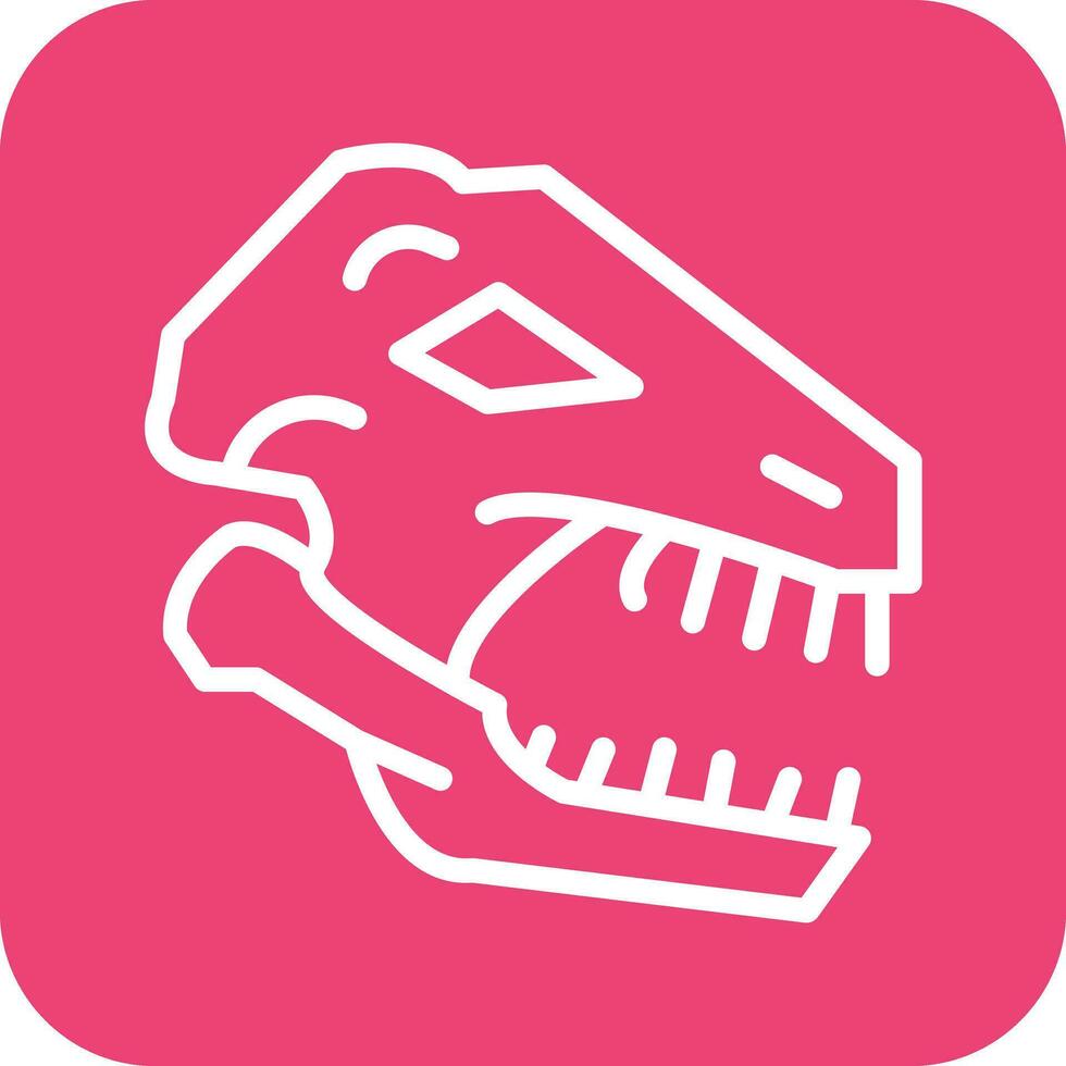 Dinosaurier Fossil Vektor Symbol