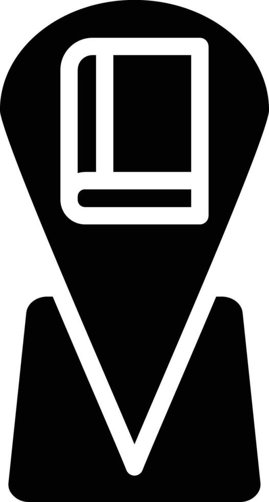 Vektorsymbol für den Bibliotheksstandort vektor