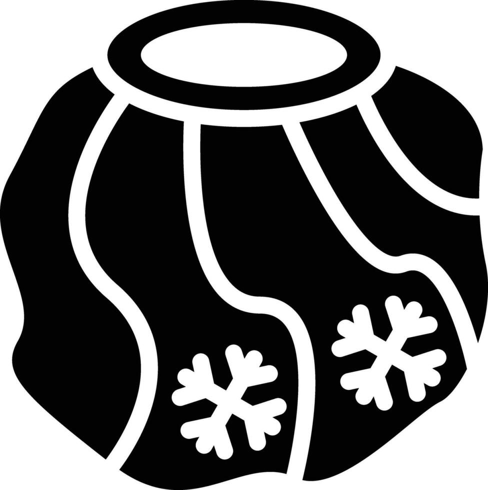 Eisbeutel-Vektorsymbol vektor