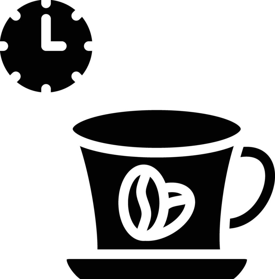 kaffe ha sönder vektor ikon