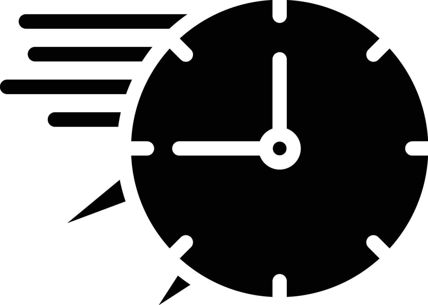 Vektorsymbol für schnelle Zeit vektor