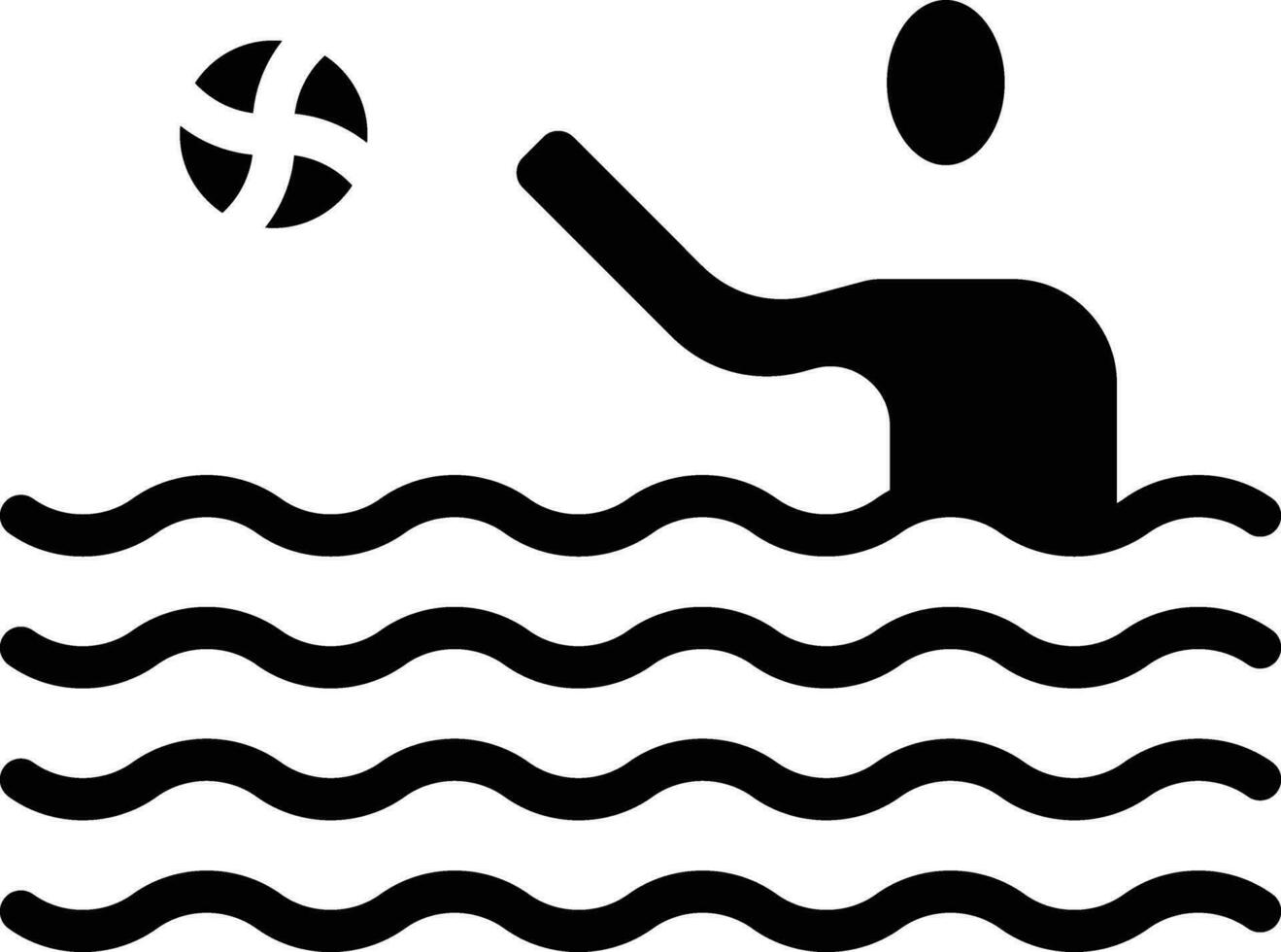 Wasser Polo Vektor Symbol