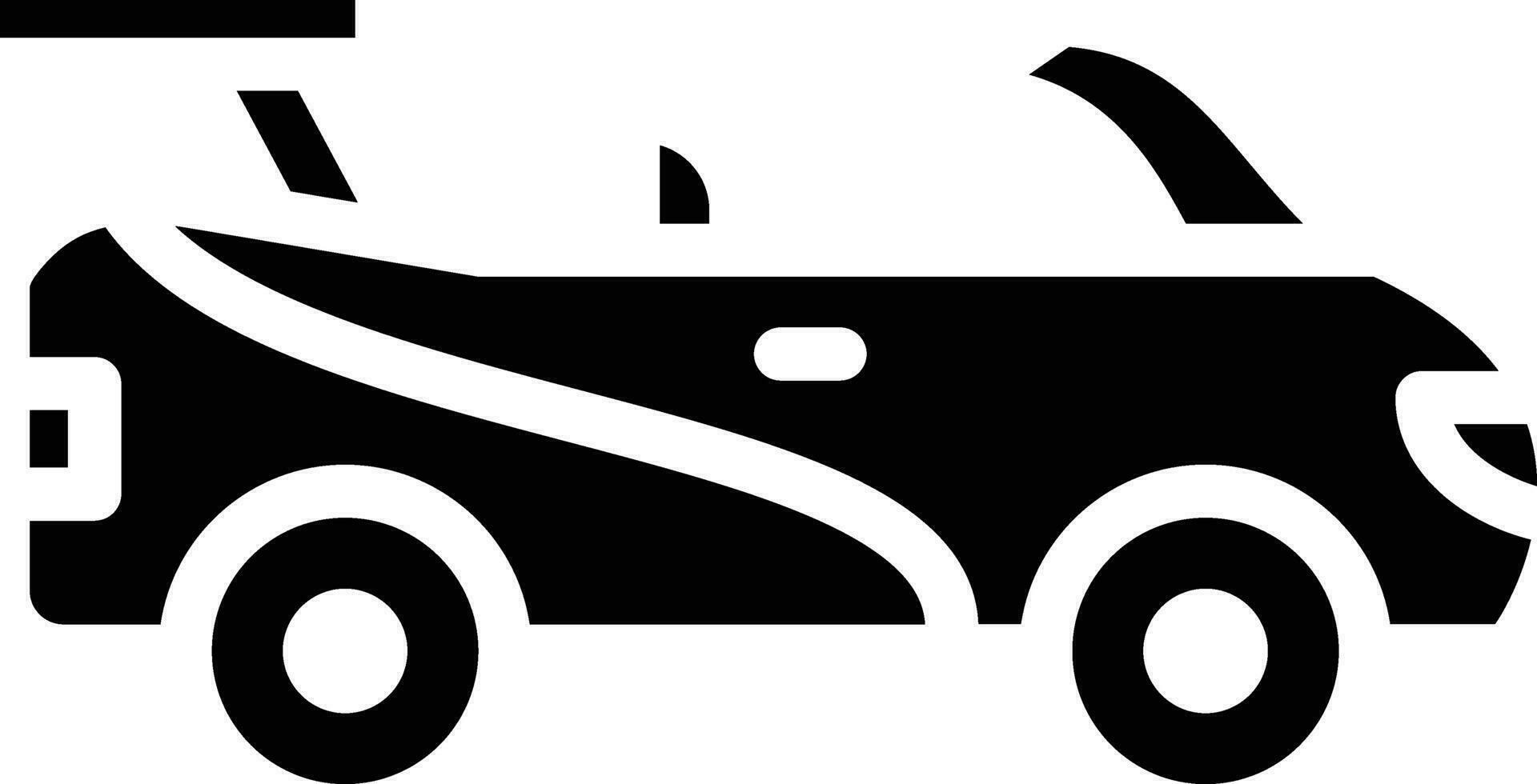 Rennen Auto Vektor Symbol