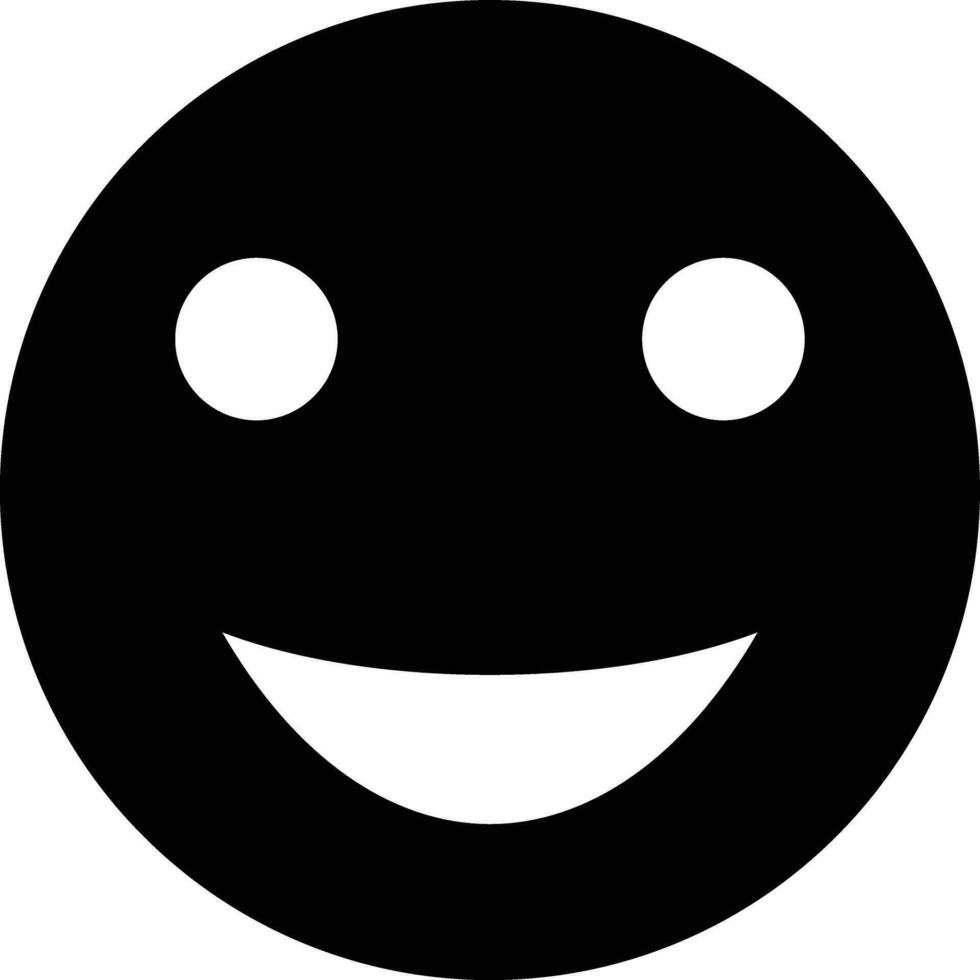 lächelnd Gesicht Vektor Symbol