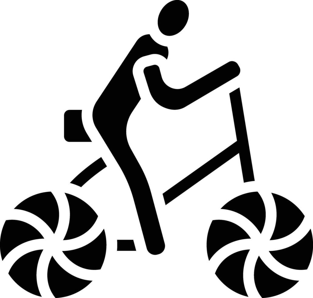 Radfahren Person Vektor Symbol