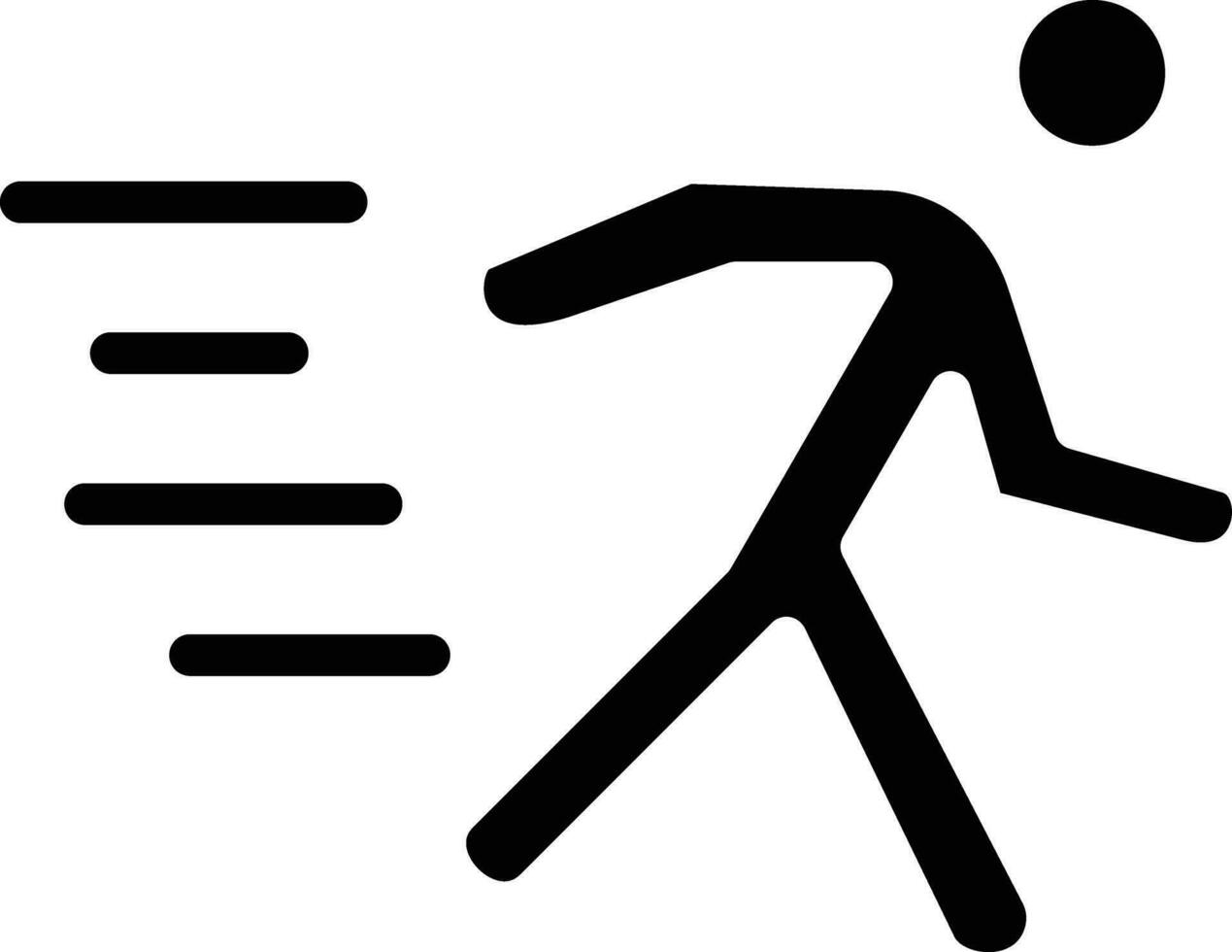 Laufen Person Vektor Symbol