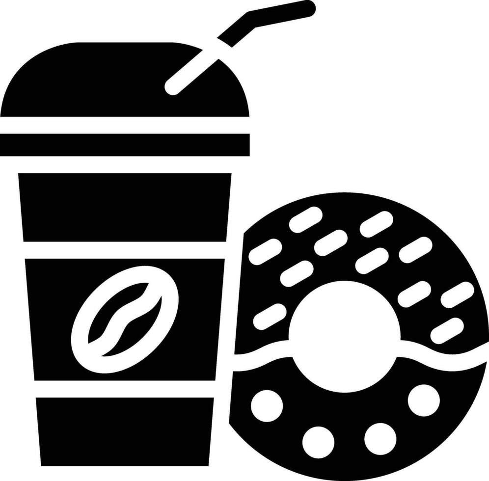 Kaffee Krapfen Vektor Symbol