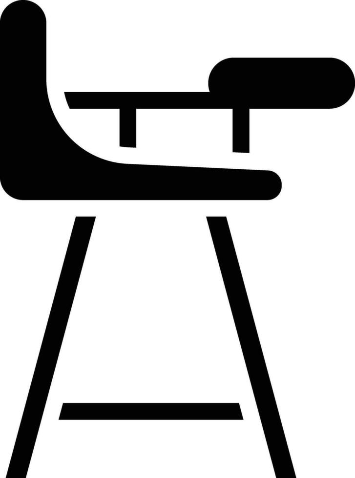 hög stol vektor ikon