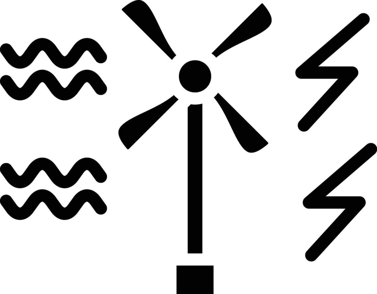 Welle Leistung Vektor Symbol