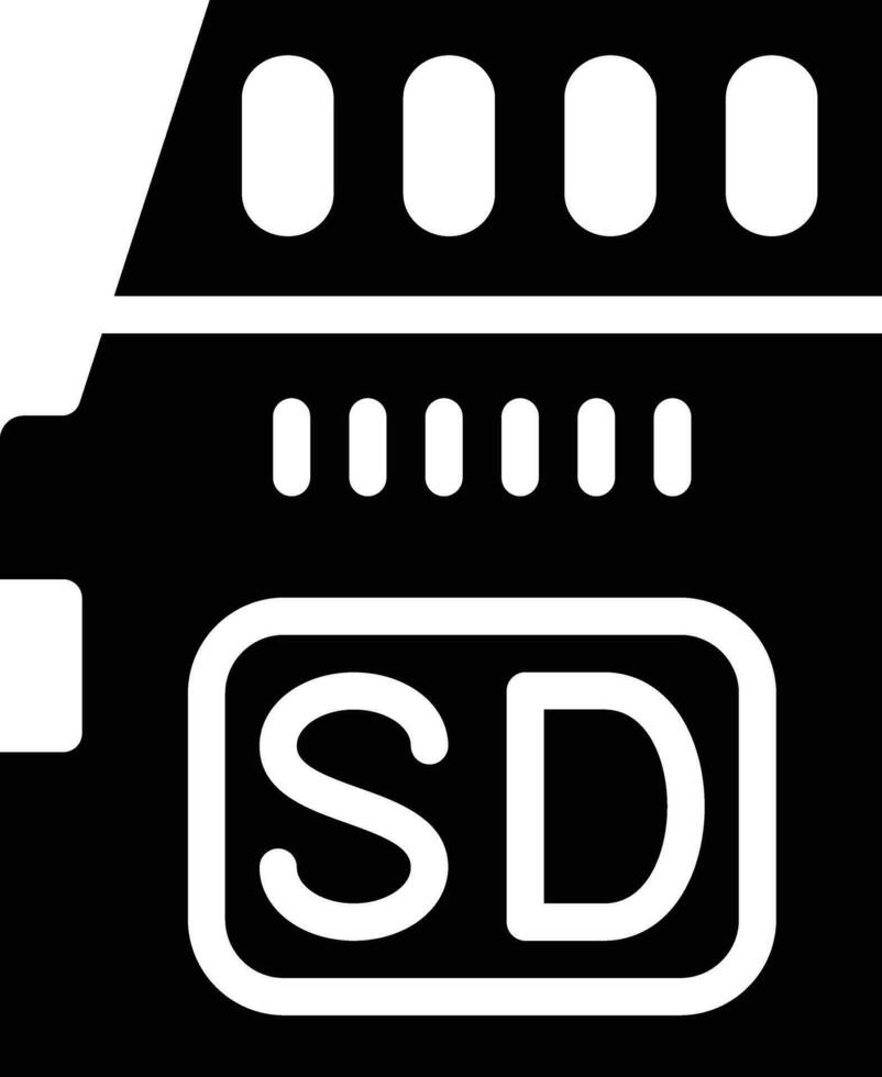 SD-Kartenvektorsymbol vektor