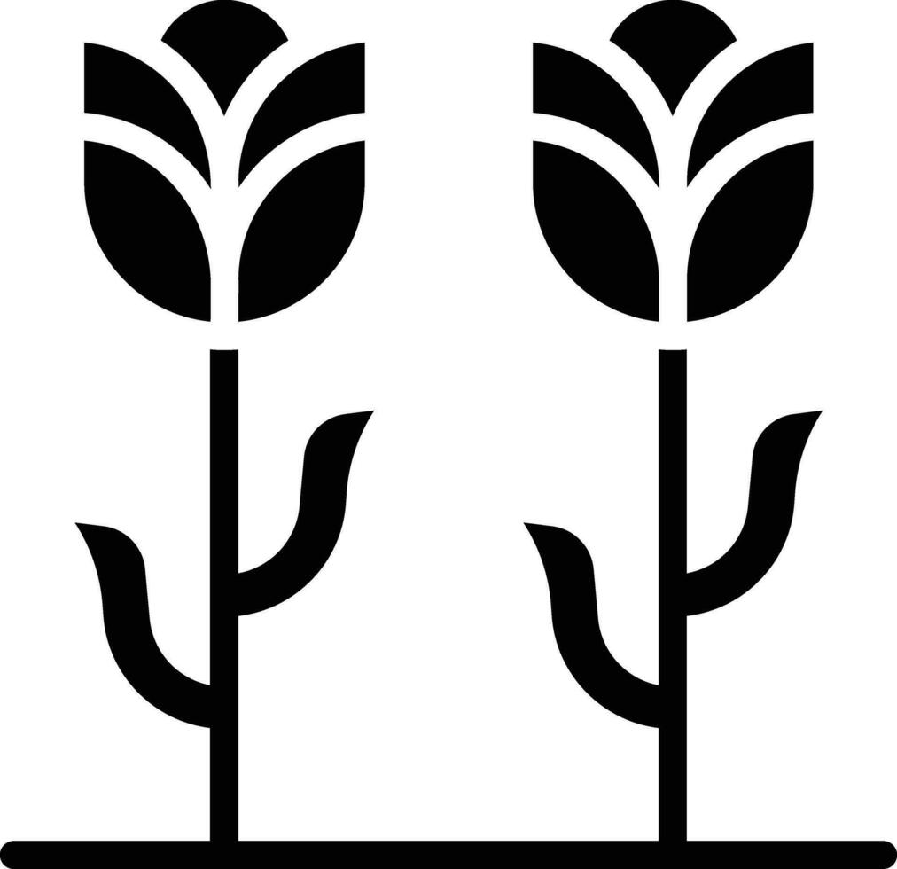 Symbol für Tulpenvektor vektor