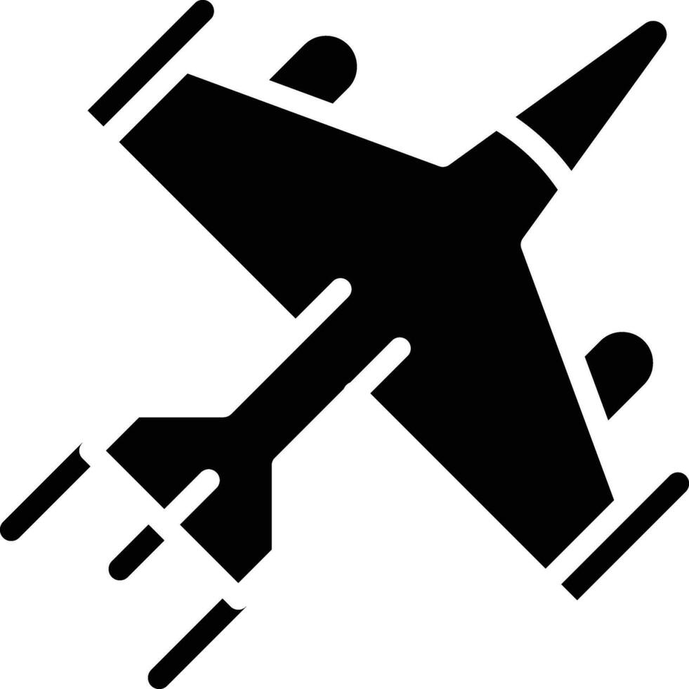 armén jet vektor ikon